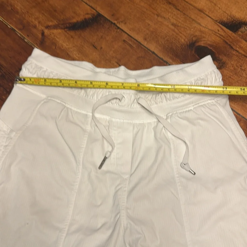 Lululemon Mid Rise Dance Studio Crop White Pants size 4 - Picture 4 of 8